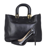 Fendi FF Leather Tote Shoe