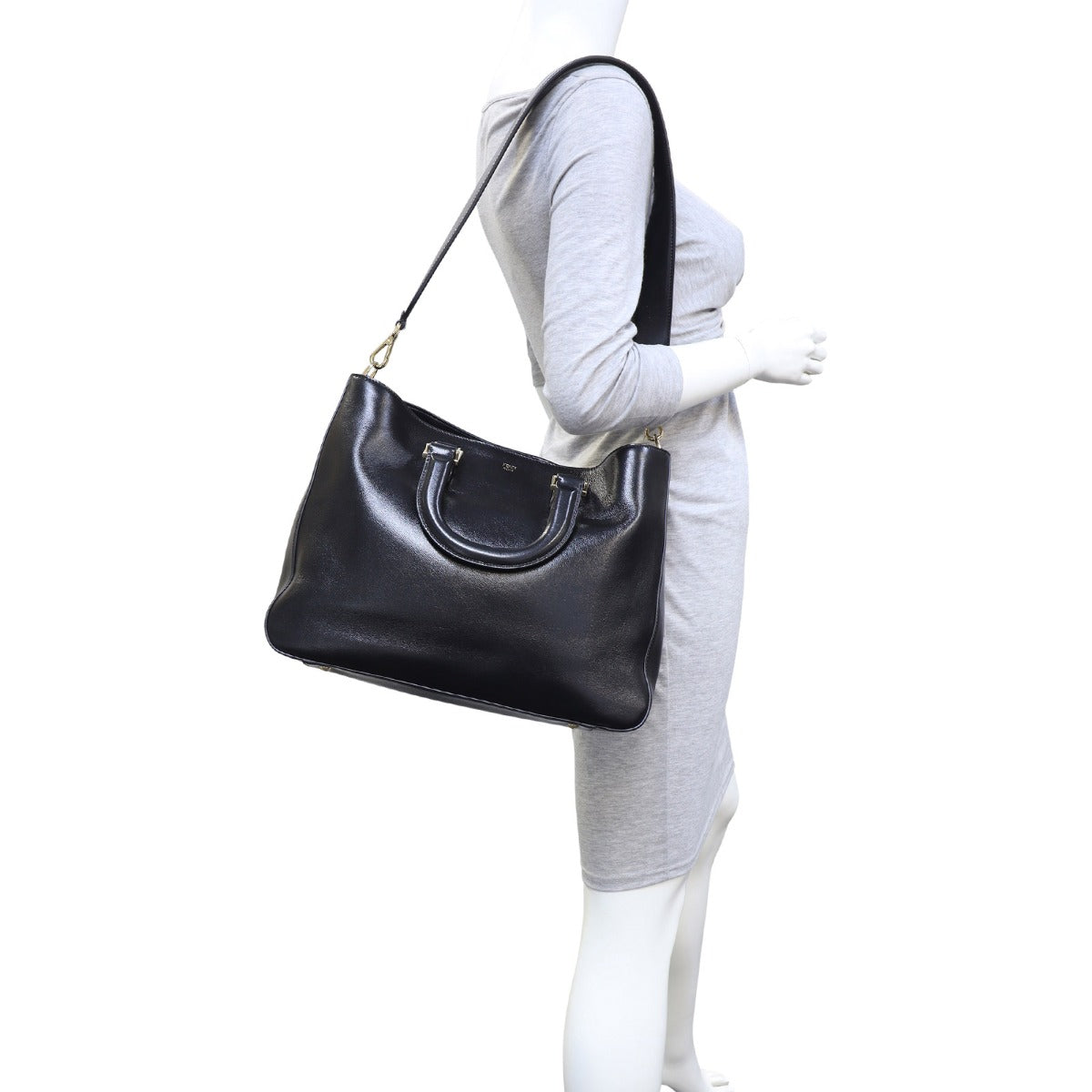 Fendi FF Leather Tote Mannequin