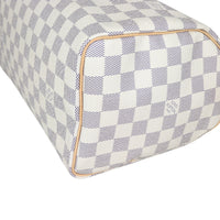 Louis Vuitton Speedy 25 Damier Azur Corner Closeup