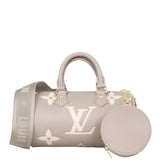 Louis Vuitton Papillon BB Monogram Empreinte Bicolour Front with Strap