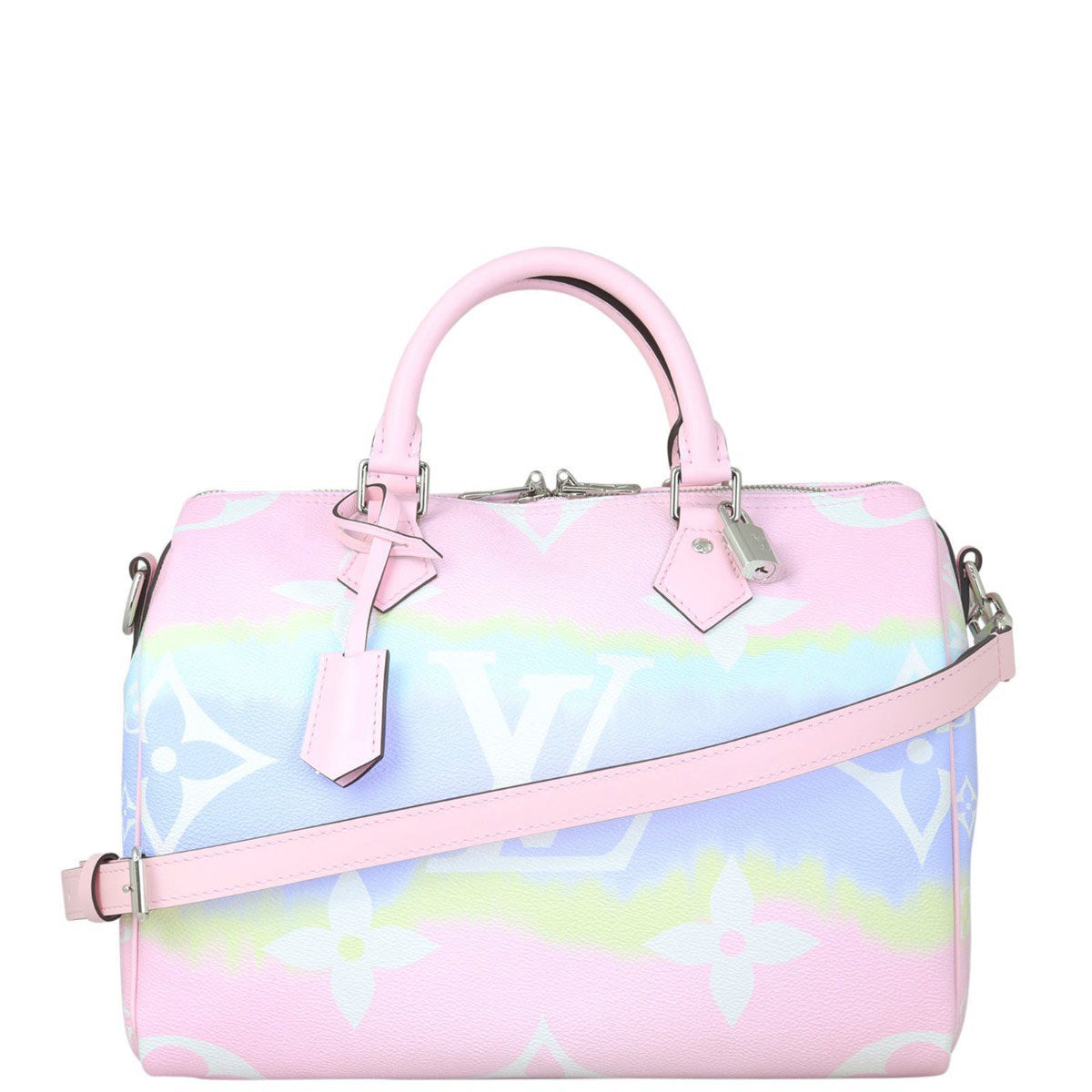 Louis Vuitton Speedy 30 Bandouliere Monogram Escale Front with Strap