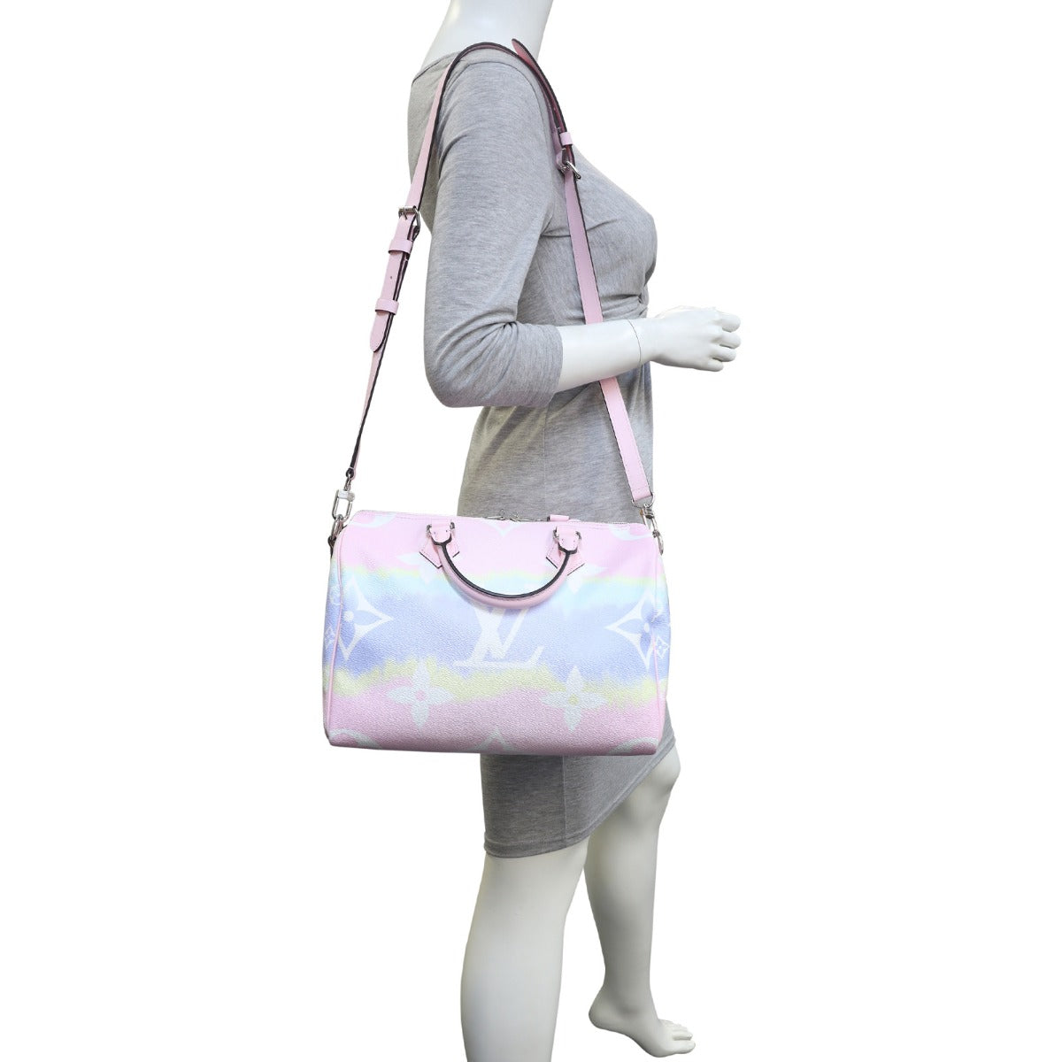 Louis Vuitton Speedy 30 Bandouliere Monogram Escale Mannequin