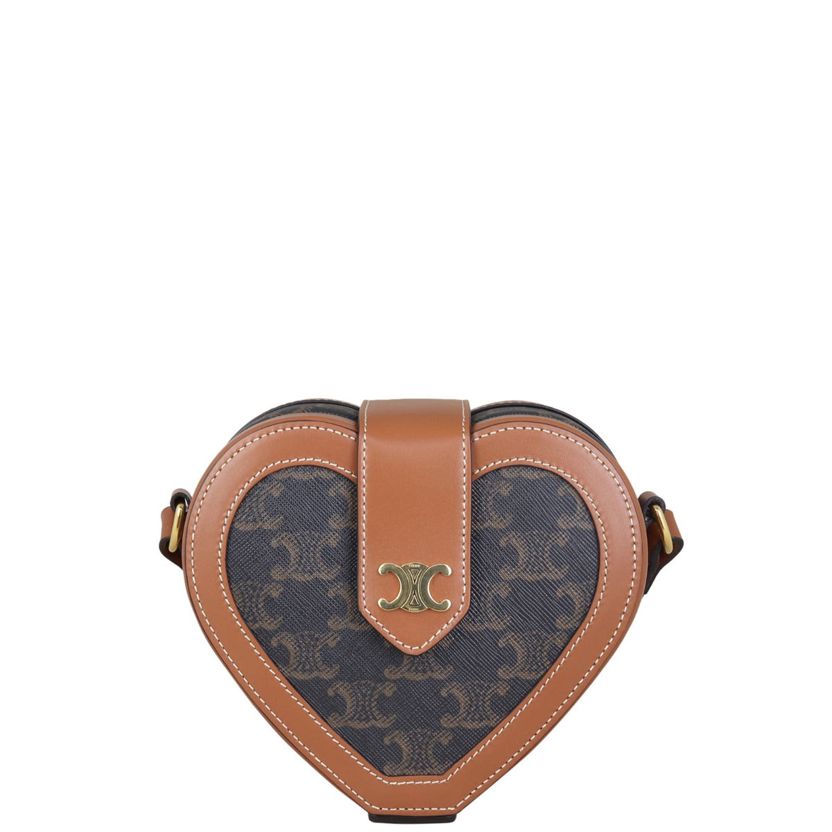 Celine Tambour Heart Crossbody Front