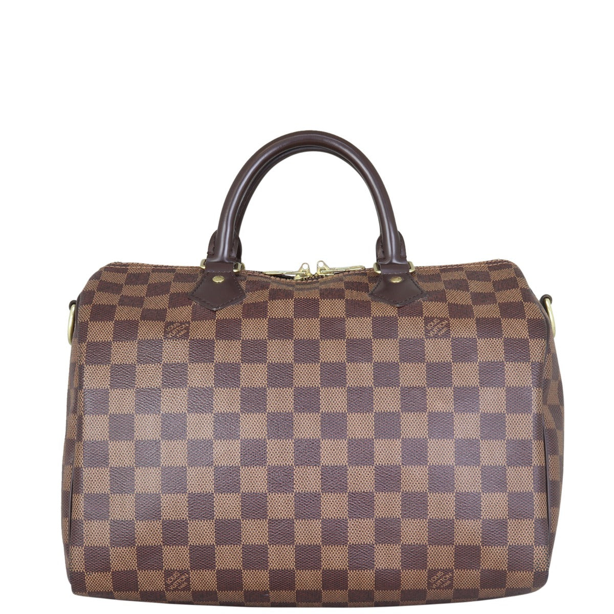 Louis Vuitton Speedy 30 Bandouliere Damier Ebene Front