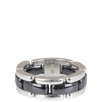 Chanel Ultra Medium 18k White Gold Ceramic Ring