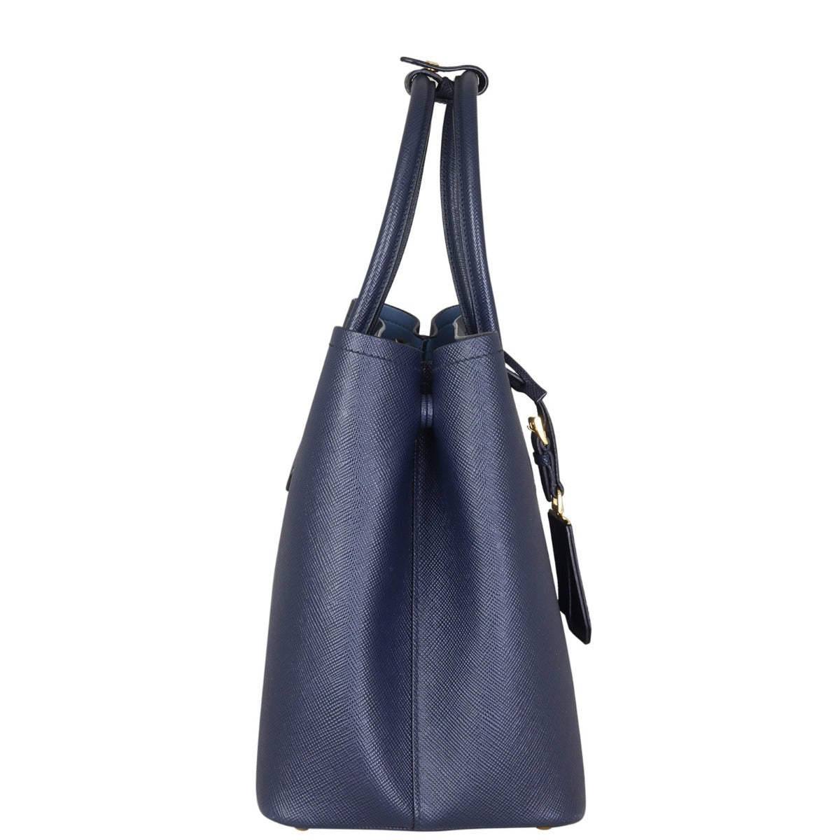 Prada Saffiano Cuir Double Bag Large Side