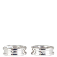 Bvlgari B.Zero1 18k White Gold Hoop Earrings