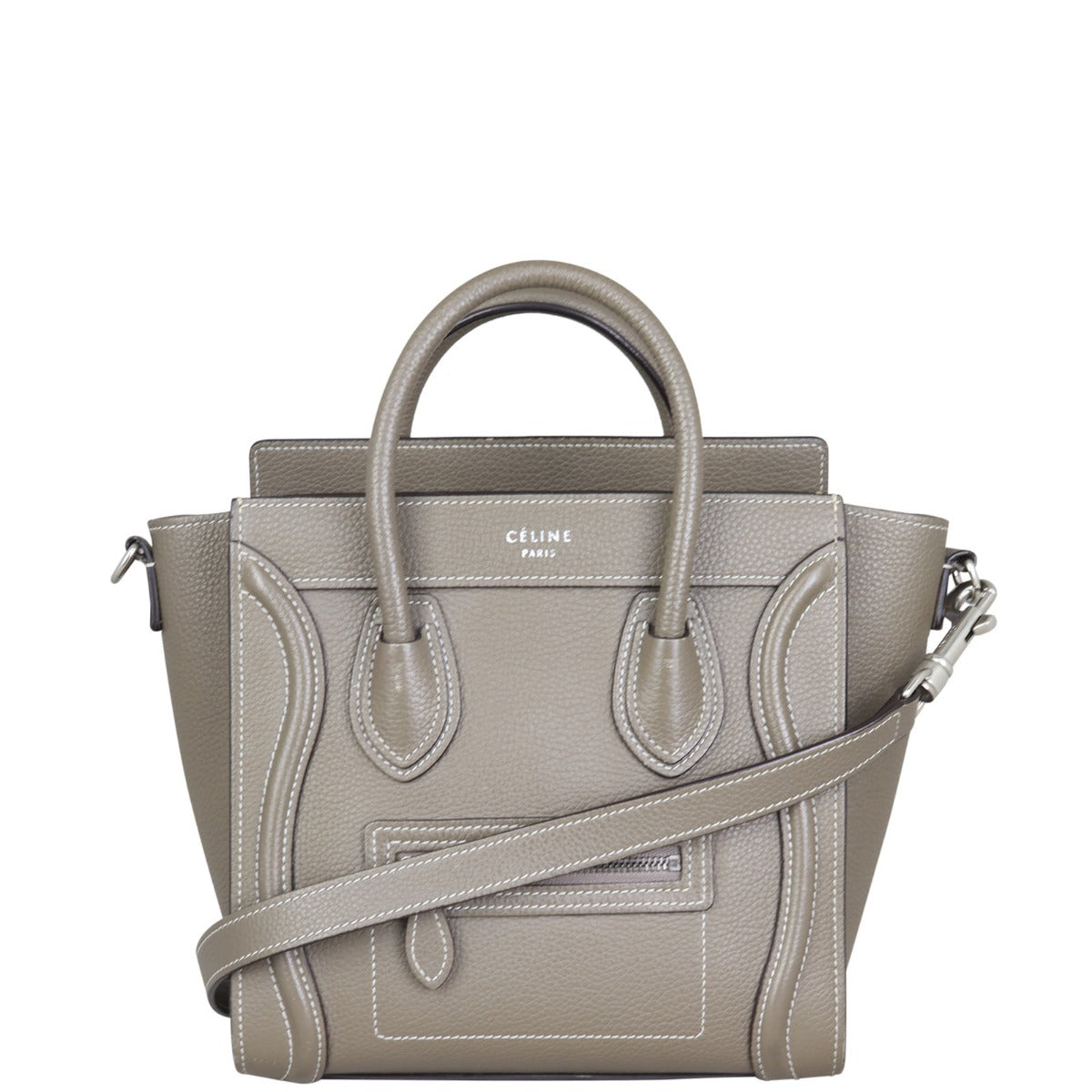 Celine Nano Luggage Tote Front with Strap