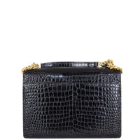 Saint Laurent Sunset Medium Croc-Embossed Back