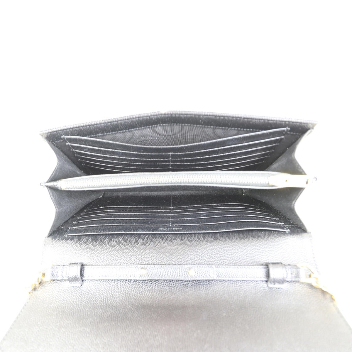 Saint Laurent Monogram Envelope Chain Wallet Interior