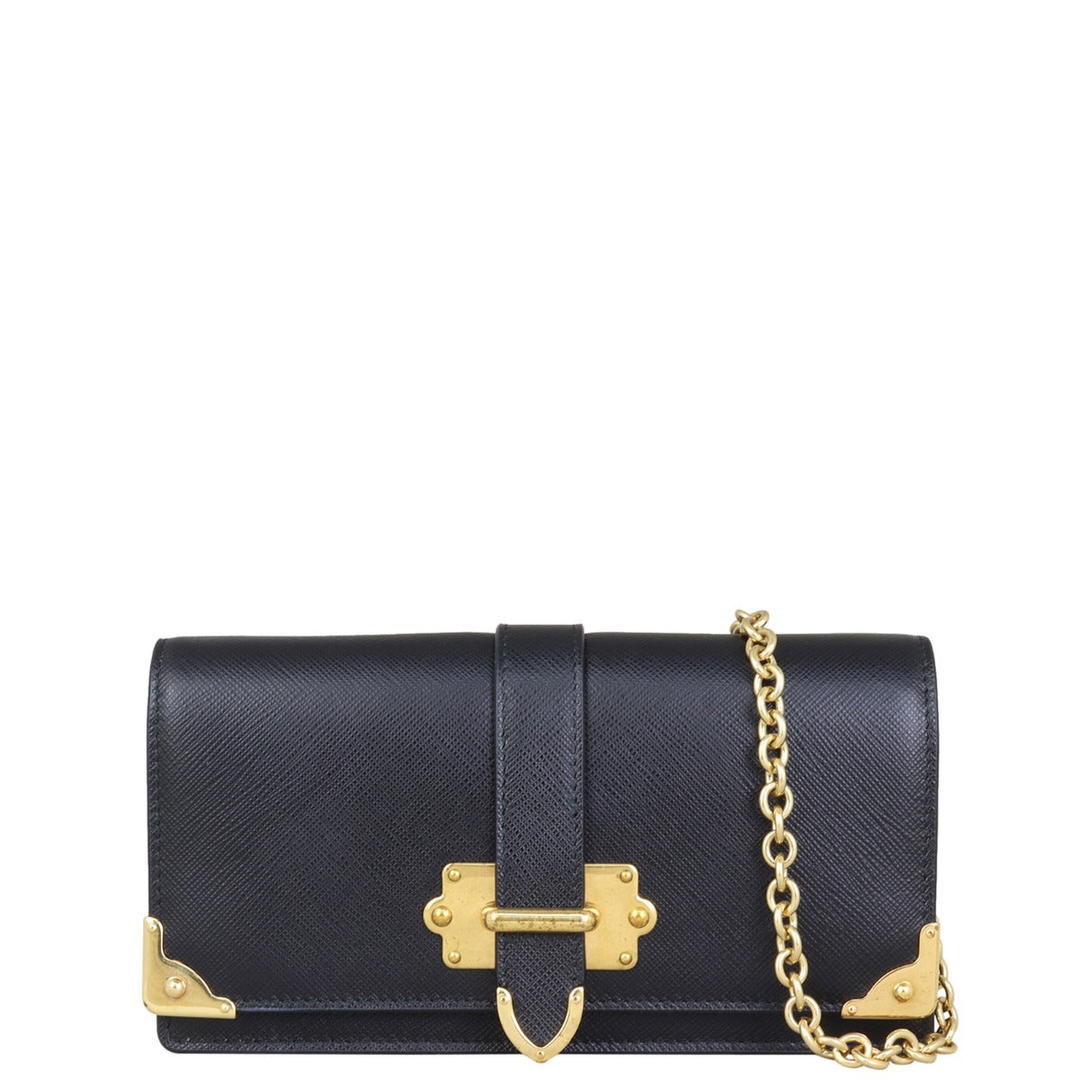 Prada Cahier Mini Crossbody Front with Strap