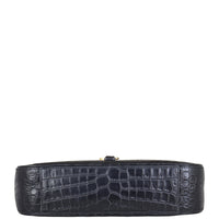 Saint Laurent Le 5 A 7 Hobo Croc-Embossed Base