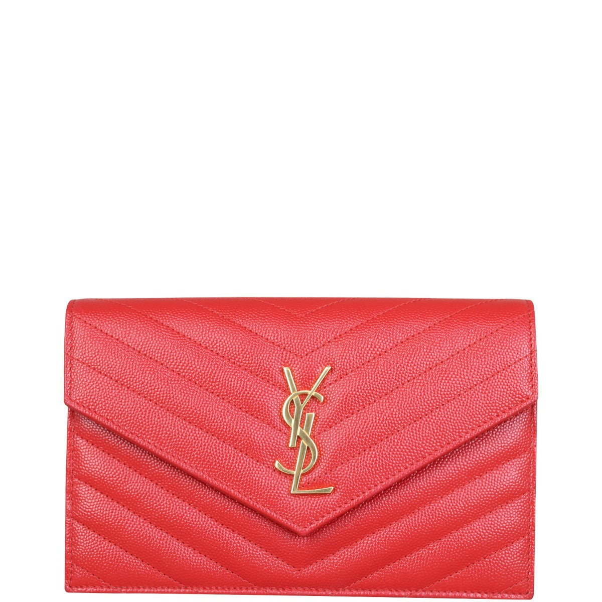 Saint Laurent Envelope Chain Wallet Front