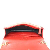 Saint Laurent Envelope Chain Wallet Interior