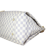 Louis Vuitton Artsy MM Damier Azur Corner Closeup