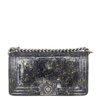 Chanel Boy Old Medium Crystal Glitter Front