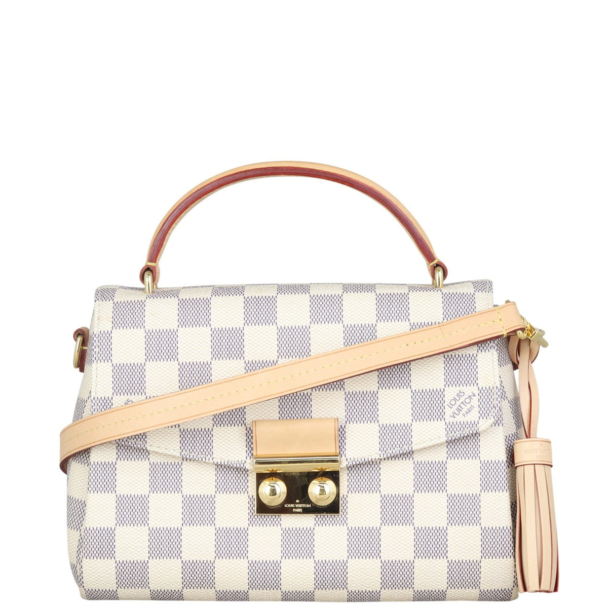 Louis Vuitton Croisette Damier Azur Front with Strap