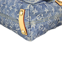 Louis Vuitton Denim Baggy PM Corner Closeup