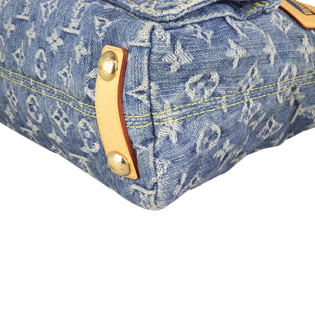 Louis Vuitton Denim Baggy PM Corner Closeup
