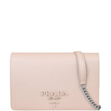 Prada Saffiano Chain Mini Bag Front with Strap