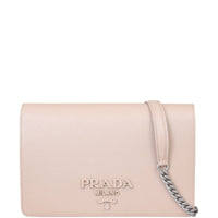 Prada Saffiano Chain Mini Bag Front with Strap