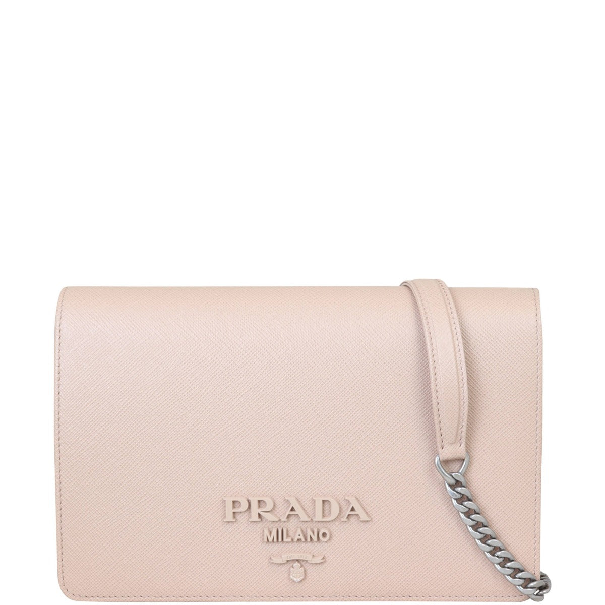 Prada Saffiano Chain Mini Bag Front with Strap