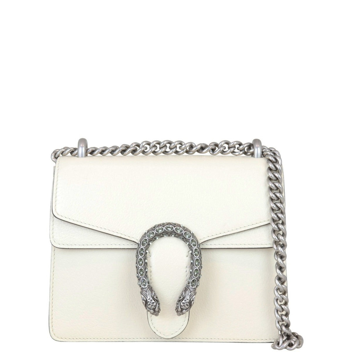 Gucci Dionysus Mini Leather Shoulder Bag Front with Strap