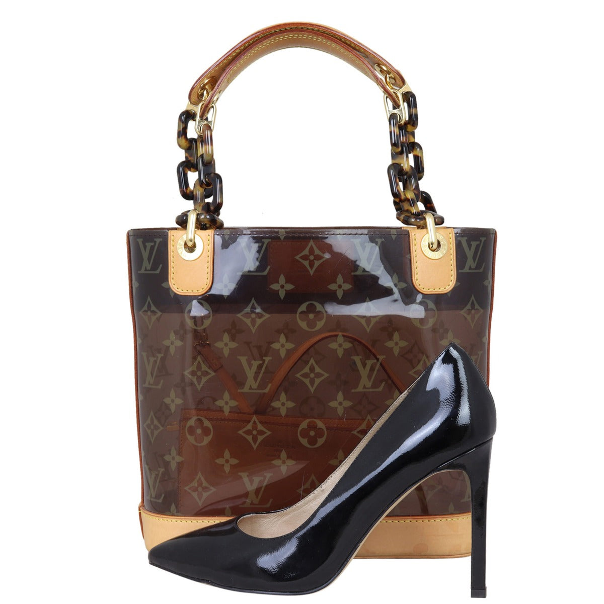 Louis Vuitton Sac Ambre PM PVC Monogram Shoe