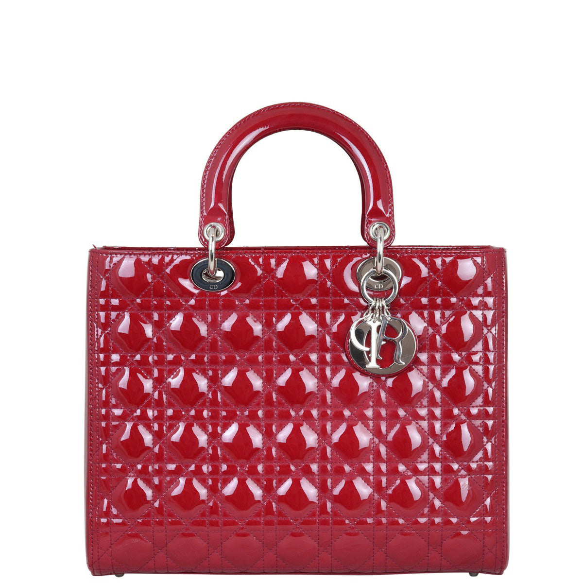 Dior Lady Dior Large Patent Front