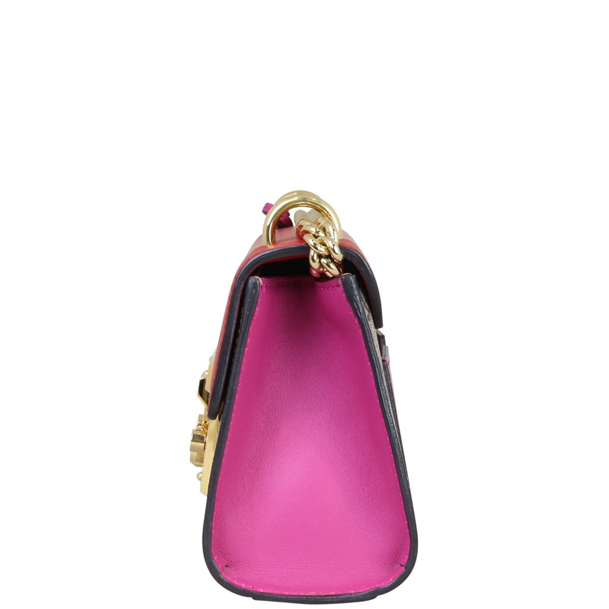 Gucci GG Supreme Padlock Small Shoulder Bag Side