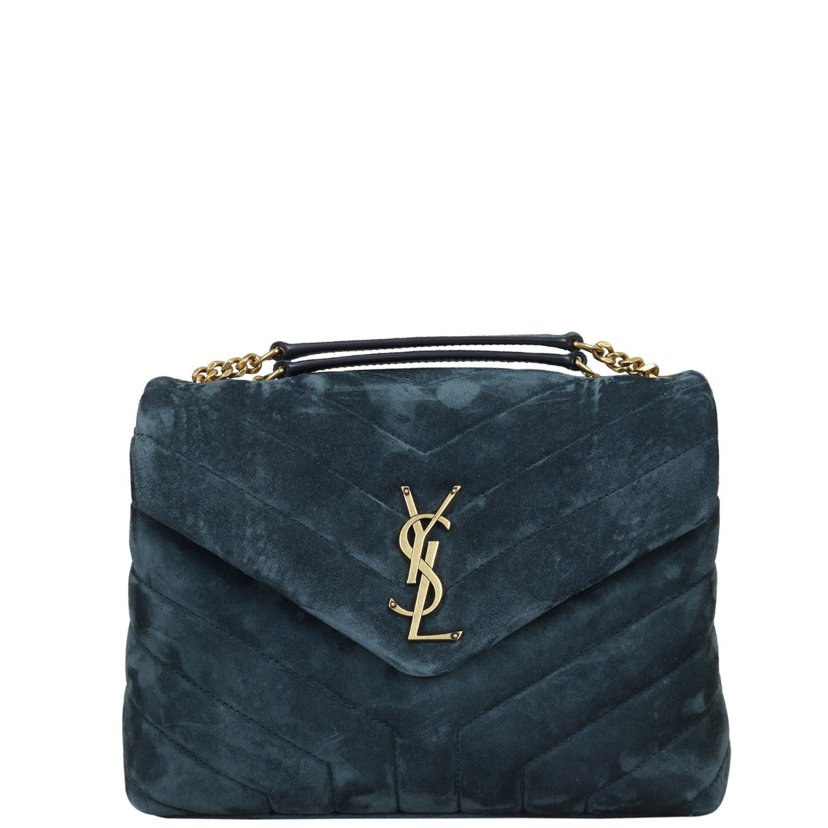 Saint Laurent Loulou Small Velvet Front