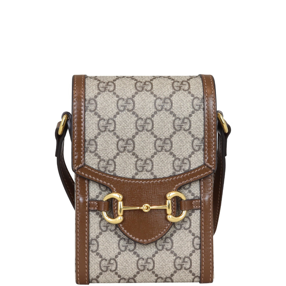 Gucci GG Supreme Horsebit Pouch Front