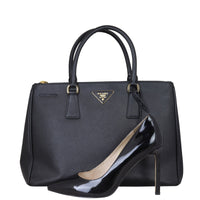 Prada Saffiano Lux Galleria Double Zip Tote Medium Shoe