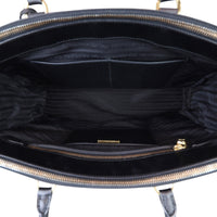 Prada Saffiano Lux Galleria Double Zip Tote Medium Interior