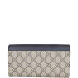 Gucci GG Supreme Continental Padlock Wallet on Chain Back