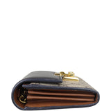 Gucci GG Supreme Continental Padlock Wallet on Chain Side