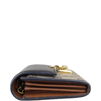 Gucci GG Supreme Continental Padlock Wallet on Chain Side
