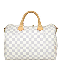 Louis Vuitton Speedy 30 Bandouliere Damier Azur Back
