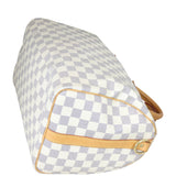 Louis Vuitton Speedy 30 Bandouliere Damier Azur Corner Distance