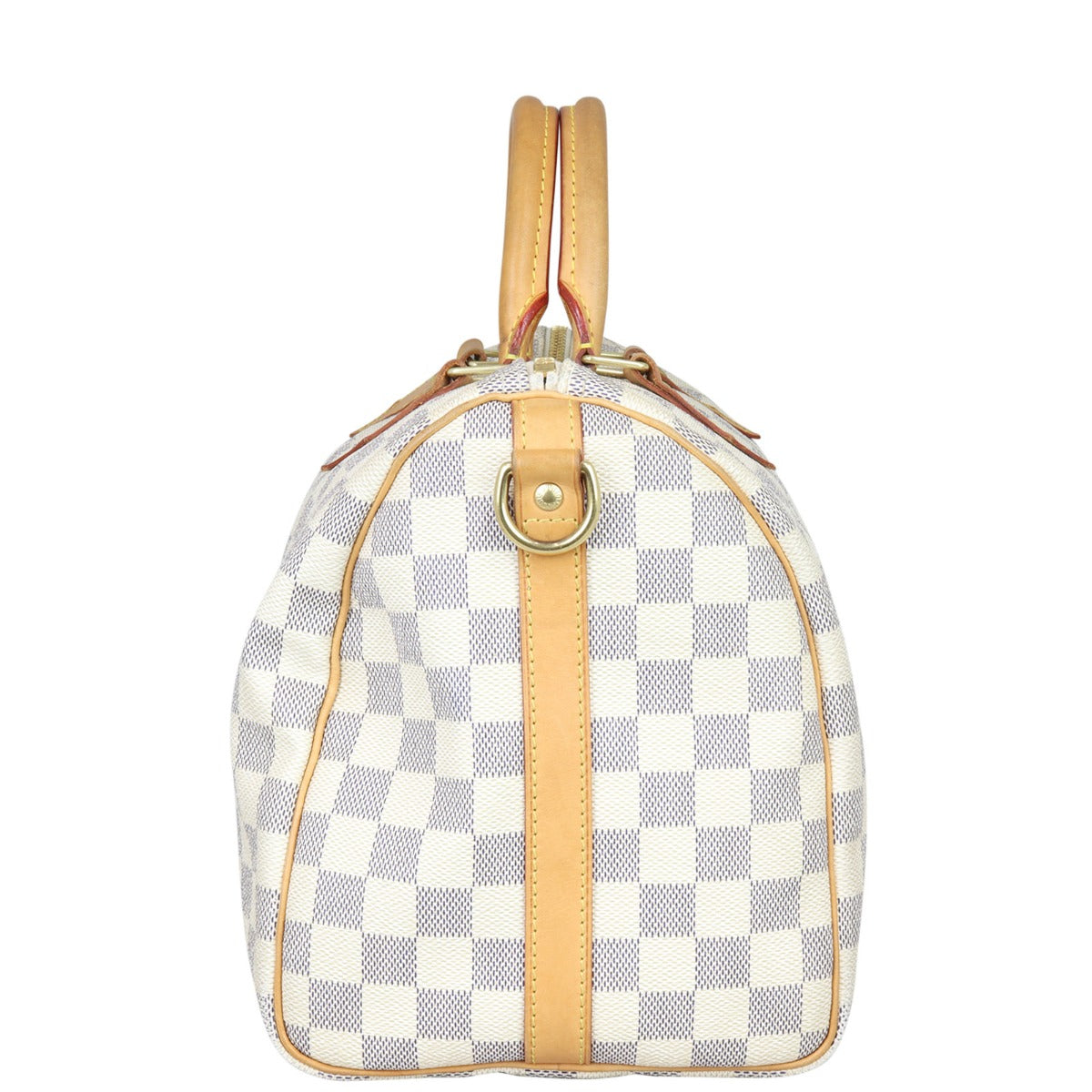 Louis Vuitton Speedy 30 Bandouliere Damier Azur Side