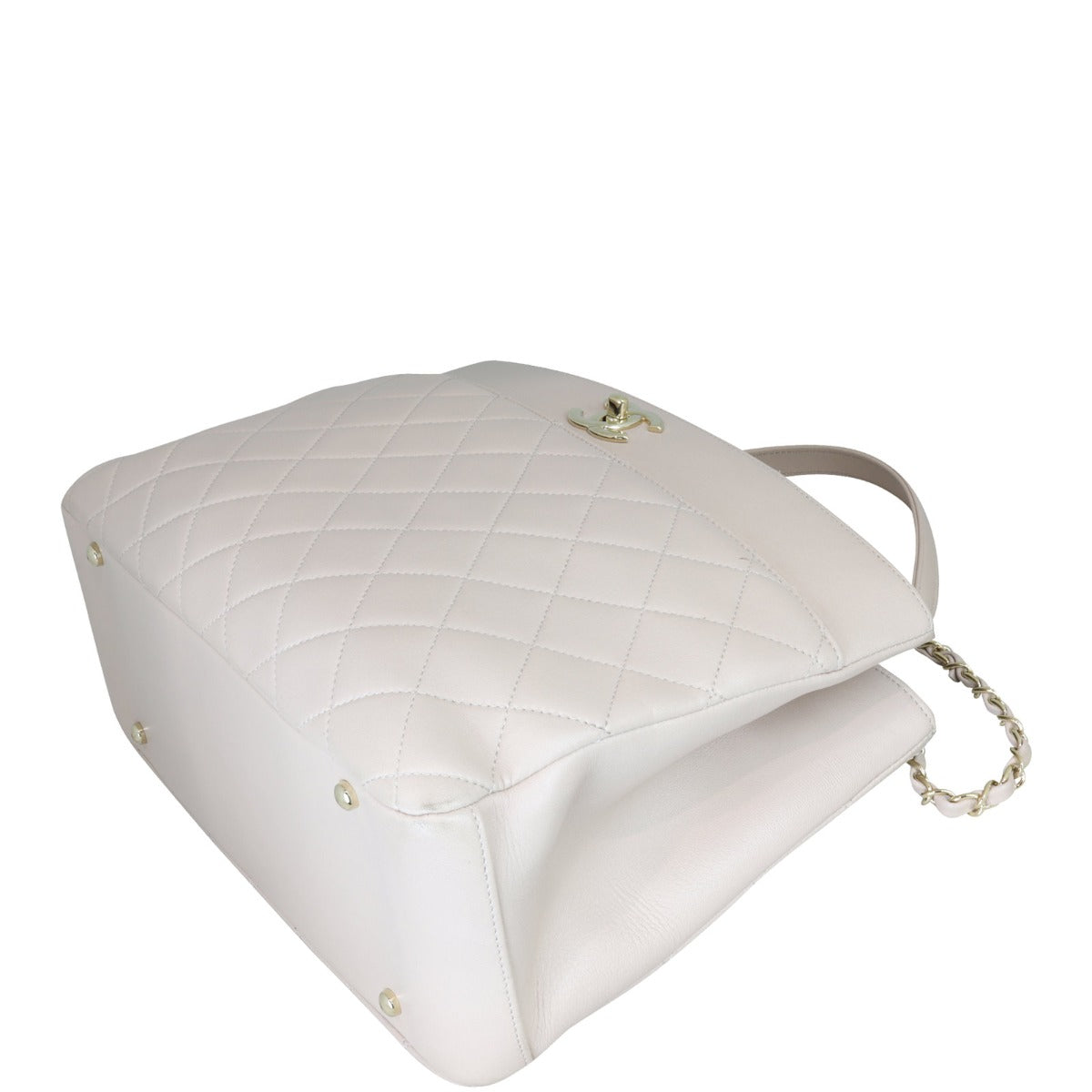 Chanel Carry Chic Shopping Tote Corner Distance