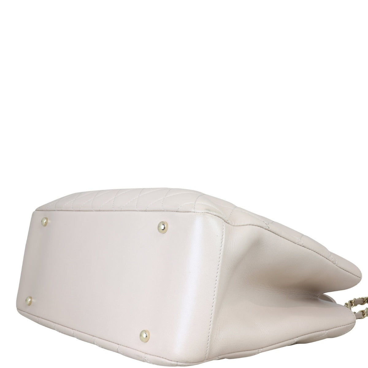 Chanel Carry Chic Shopping Tote Corner Closeup