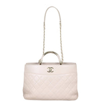 Chanel Carry Chic Shopping Tote Front with Strap