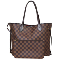 Louis Vuitton Neverfull MM Damier Ebene Front with Pouch