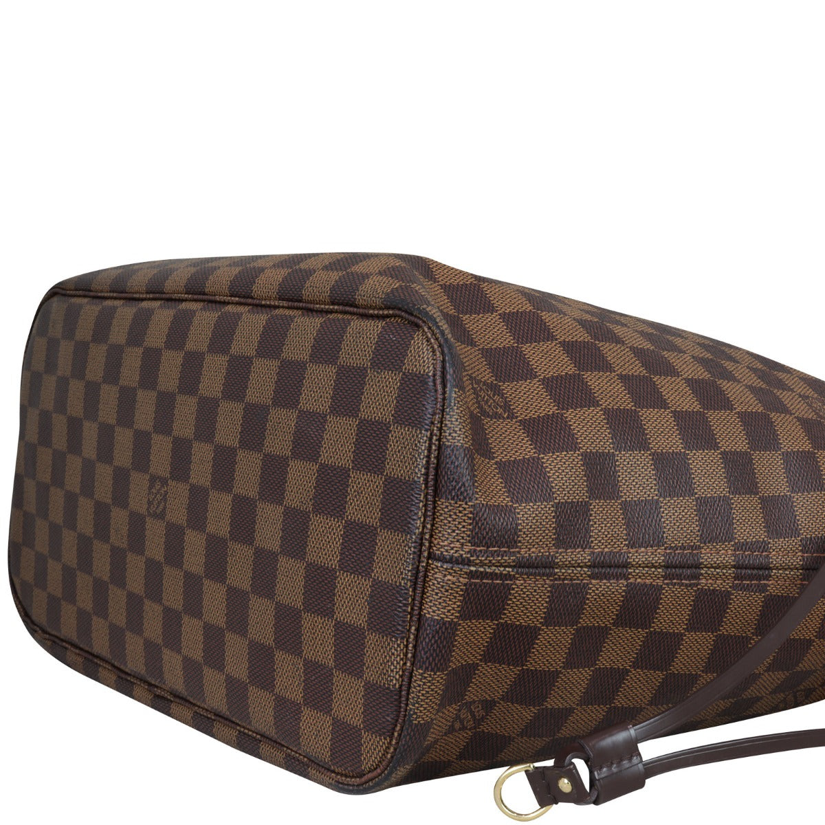 Louis Vuitton Neverfull MM Damier Ebene Corner Closeup