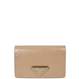 Prada Saffiano Vernice Chain Bag Front