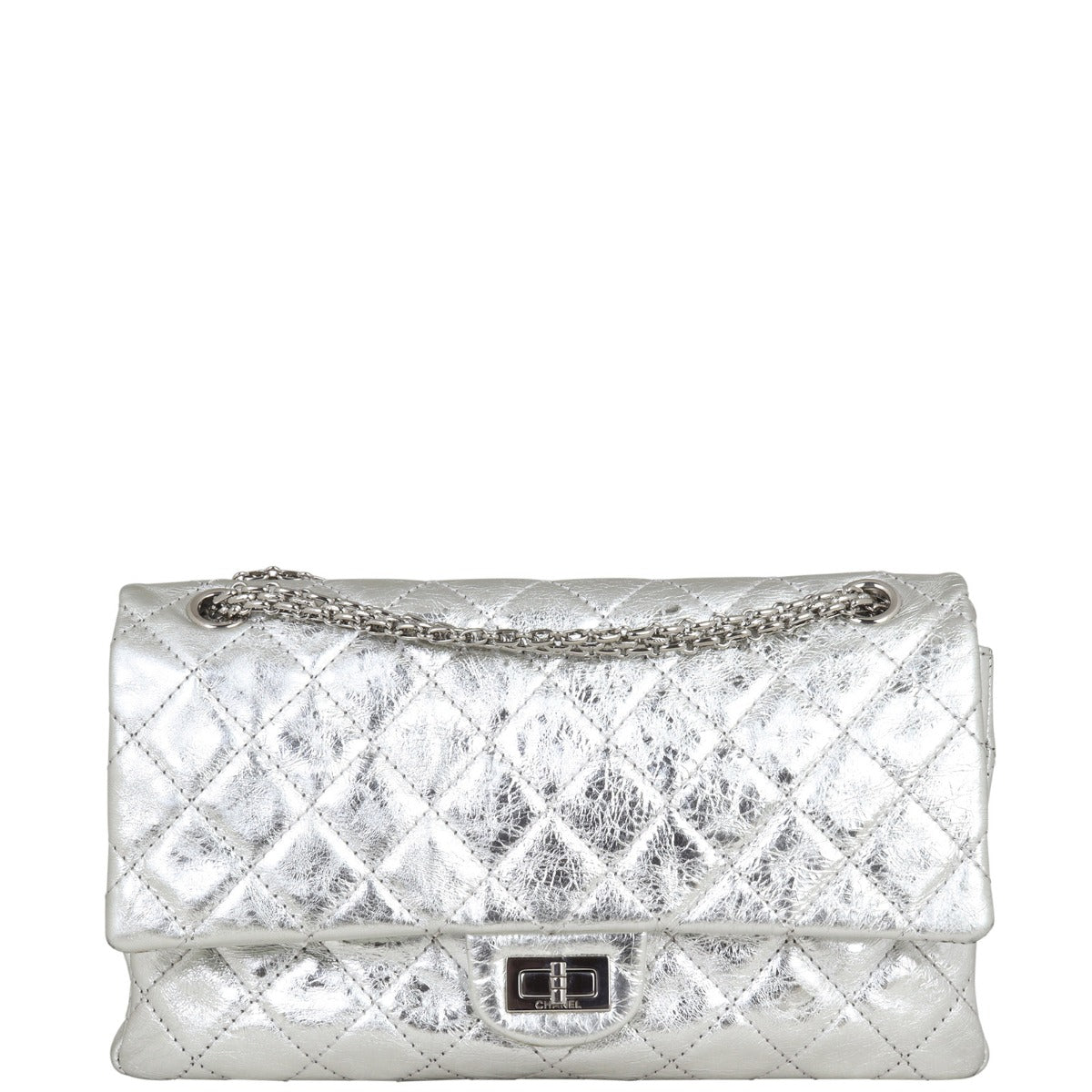 CHANELリボン2ロールブティク❣️激レア2019年 Chanel 2.55 Reissue 226 Double Flap Bag | Silver – Luxe.It.Fwd
