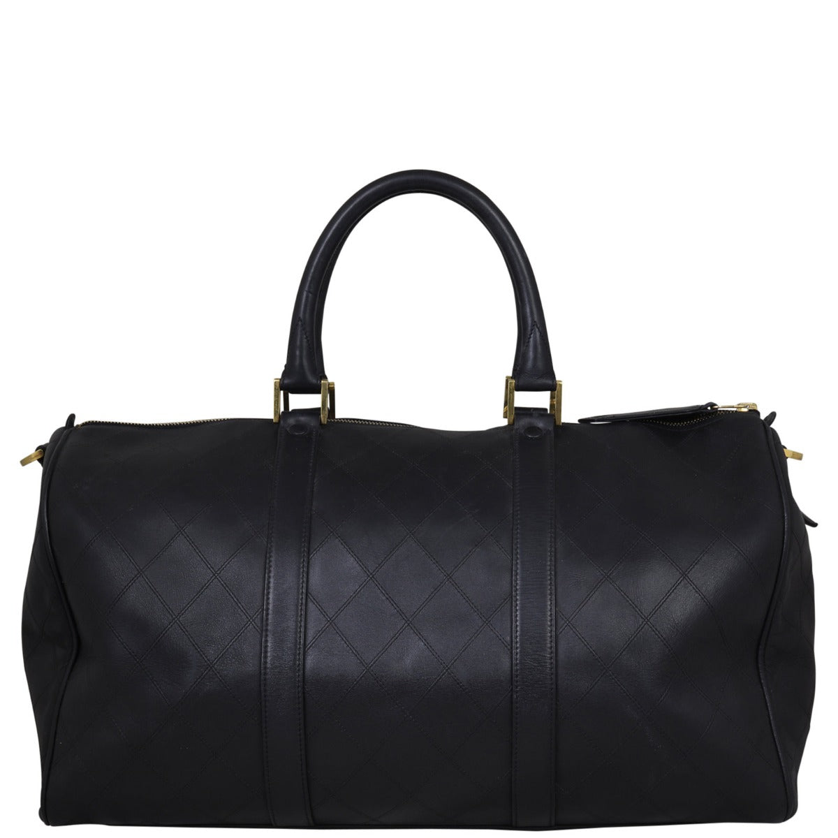 Chanel Vintage Double Stitch Duffle Bag Back