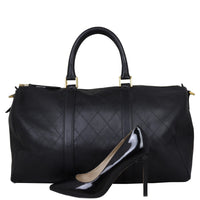 Chanel Vintage Double Stitch Duffle Bag Shoe