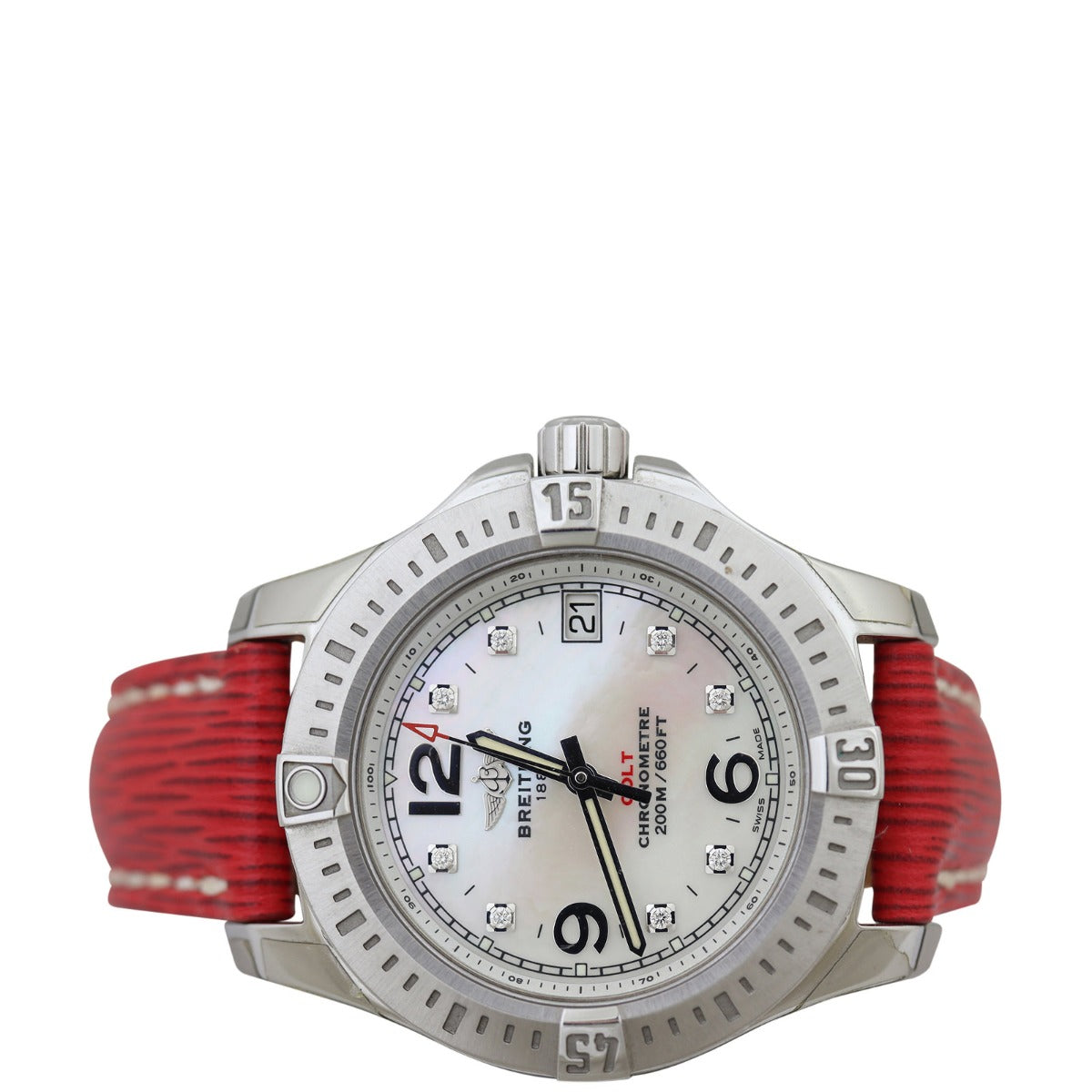 Breitling Colt Ladies Diamond Watch Front